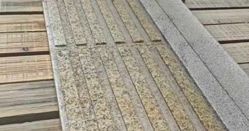 南宁黄金麻盲道石 盲条