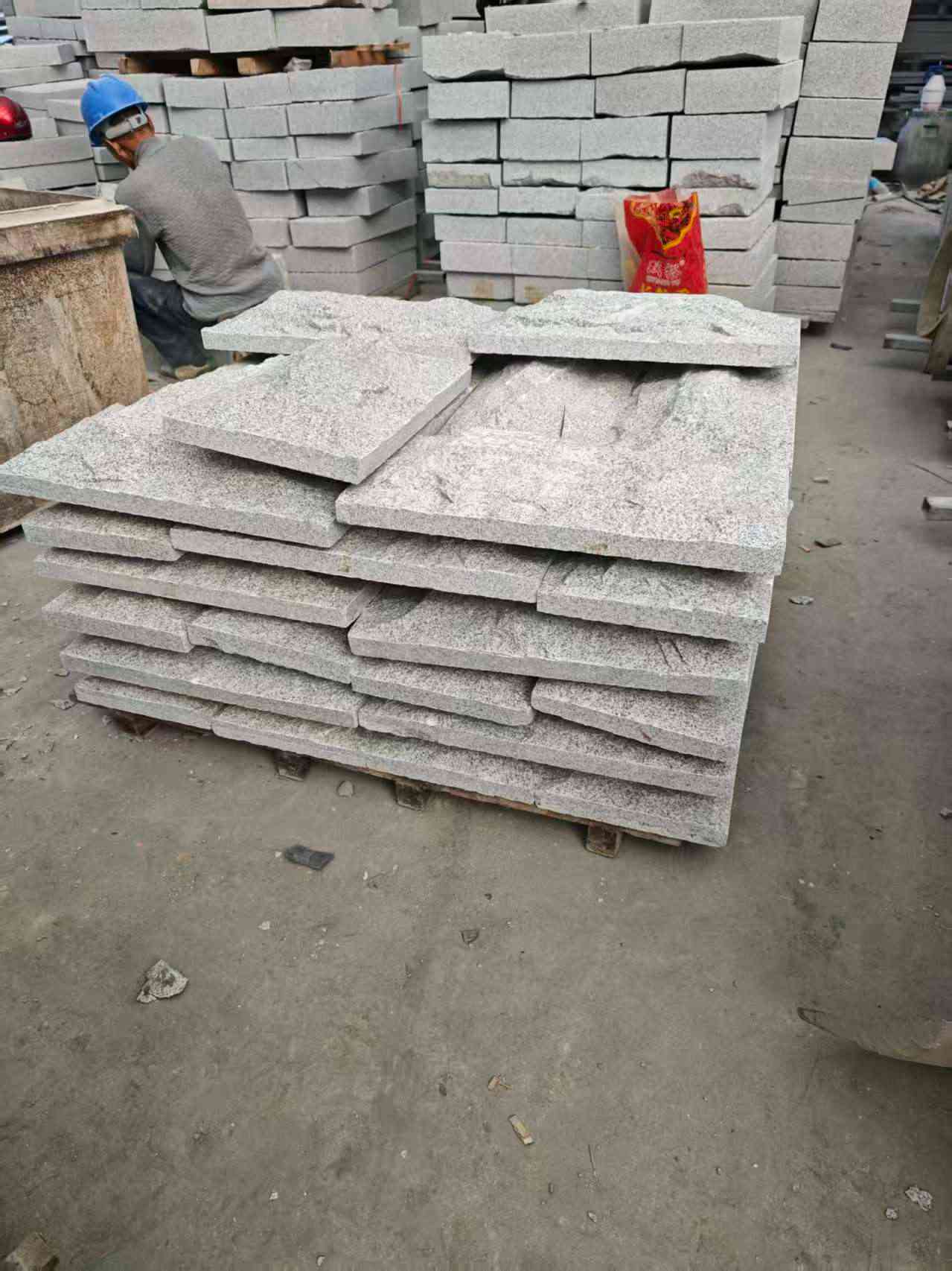 南宁芝麻白蘑菇石，自然面