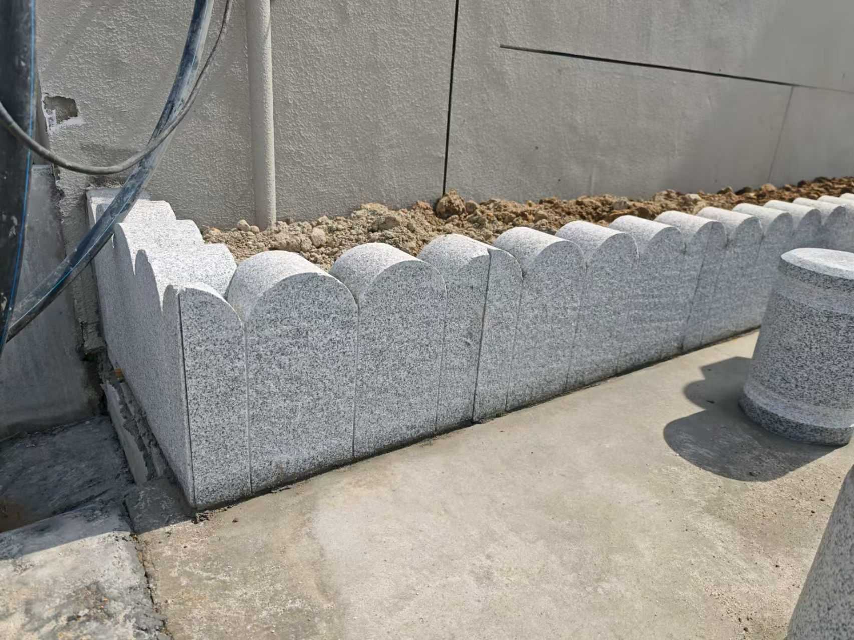 南宁芝麻白花边石  围边石