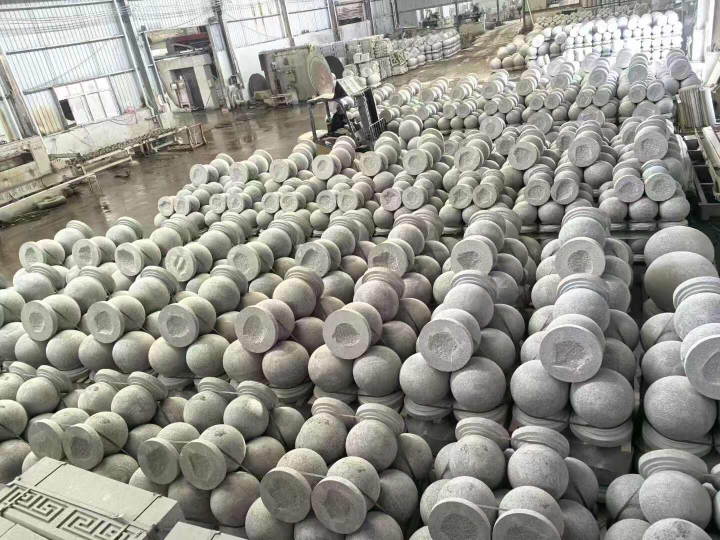 南宁芝麻白圆球 石球 挡车球